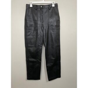 Aritzia Wilfred Free Lucy‎ Pants in Black Size 6 Faux Leather Contemporary